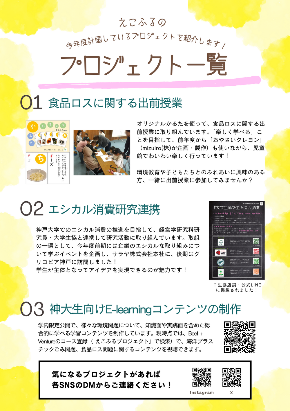 えこふるメンバー募集ポスター